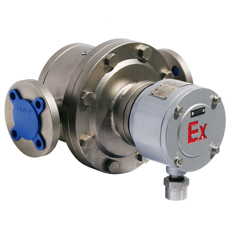 caudalímetro de desplazamiento positivo de engranajes ovalados de acero inoxidable para aceite