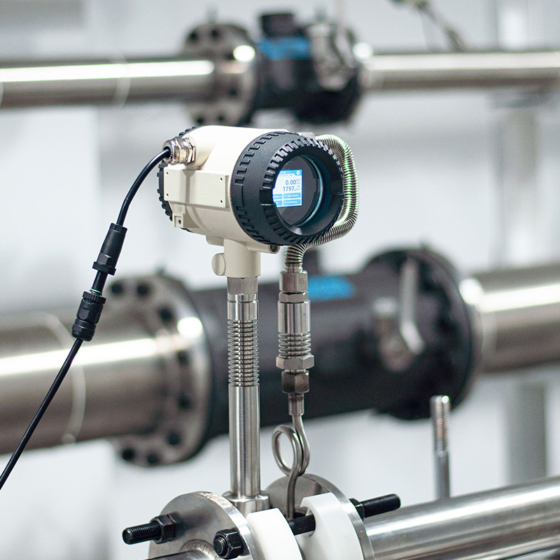 caudalímetro de vapor de vórtice antivibración